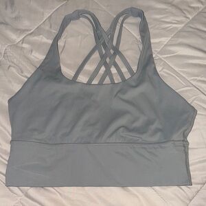CRZ YOGA Gray Strappy Sports Bra